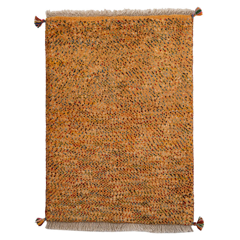 ギャッベ　ペルシャ手織り絨毯　玄関マット　64×90cm