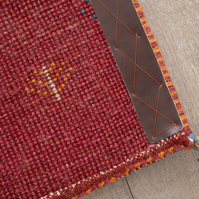 ギャッベ　ペルシャ手織り絨毯　玄関マット　66×93cm