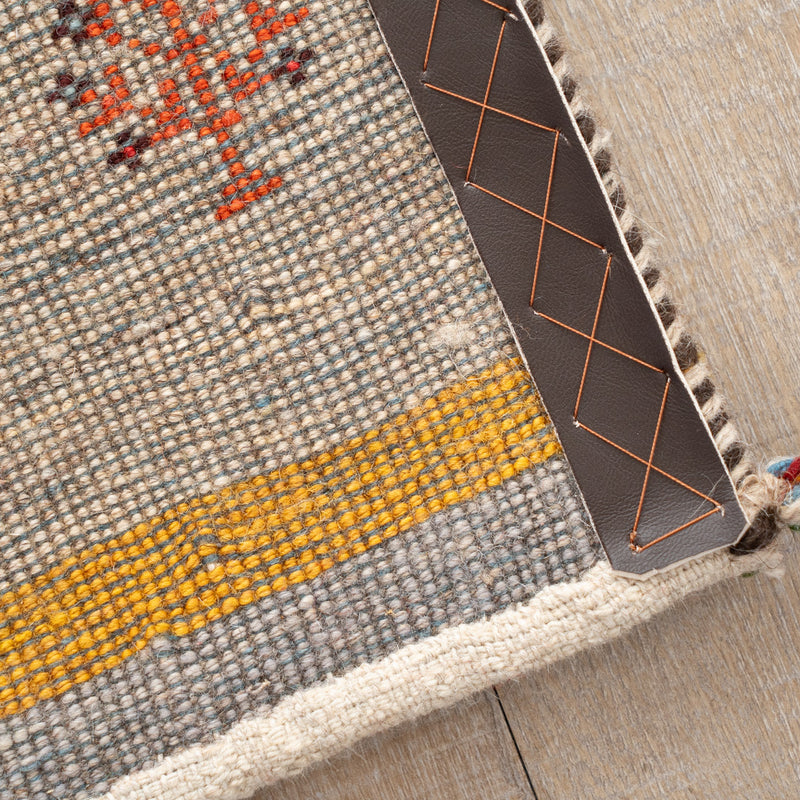 ギャッベ　ペルシャ手織り絨毯　玄関マット　60×90cm