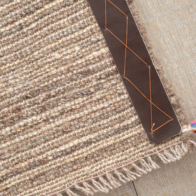 ギャッベ　ペルシャ手織り絨毯　玄関マット　62×82cm