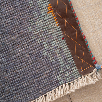 ギャッベ　ペルシャ手織り絨毯　玄関マット　62×90cm