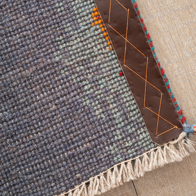 ギャッベ　ペルシャ手織り絨毯　玄関マット　62×90cm