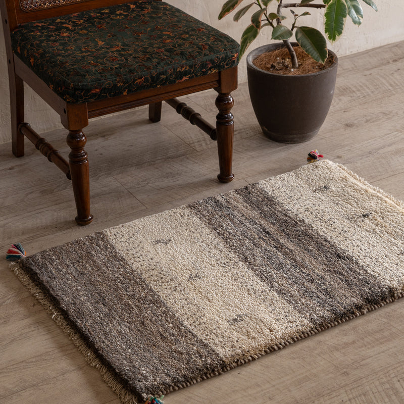 ギャッベ ペルシャ手織り絨毯 玄関マット 57×89cm – Persiadirect