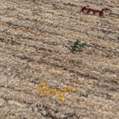 ギャッベ　ペルシャ手織り絨毯　玄関マット　53×76cm
