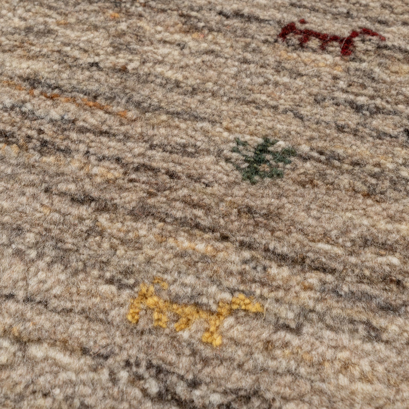 ギャッベ　ペルシャ手織り絨毯　玄関マット　53×76cm