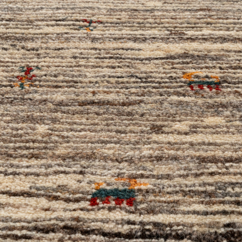ギャッベ　ペルシャ手織り絨毯　玄関マット　52.5×75.5cm
