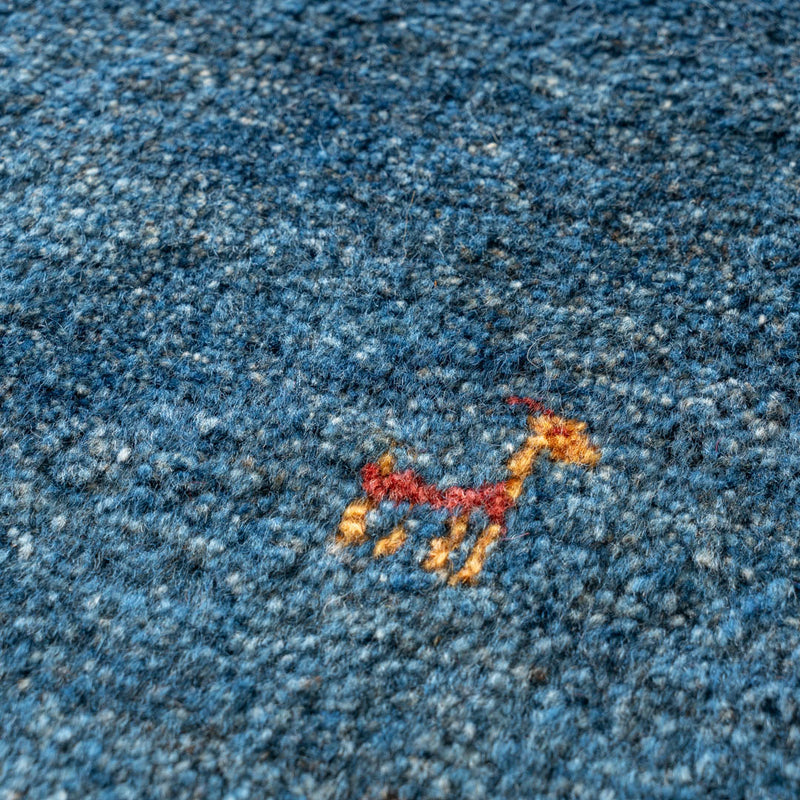 ギャッベ　ペルシャ手織り絨毯　玄関マット　53×78cm