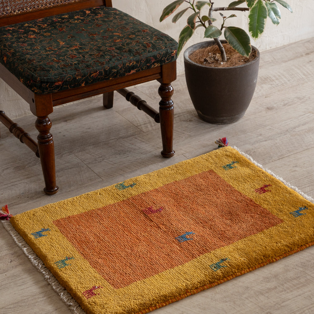 ギャッベ ペルシャ手織り絨毯 玄関マット 55×76cm – Persiadirect