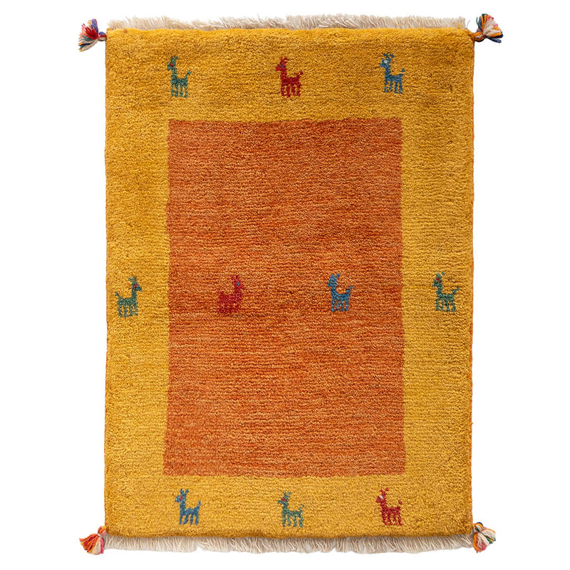 ギャッベ ペルシャ手織り絨毯 玄関マット 55×76cm – Persiadirect