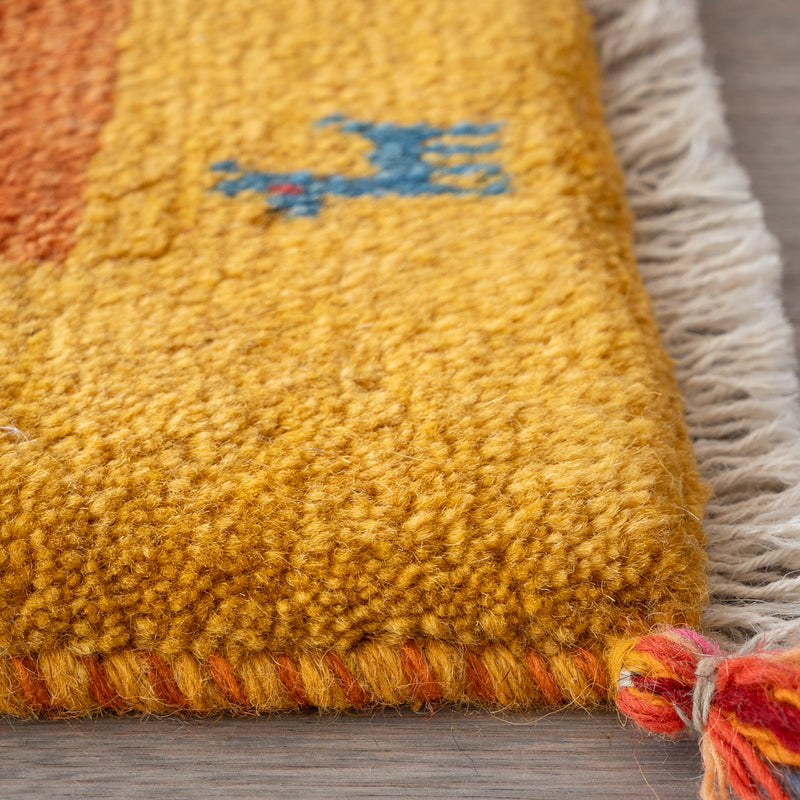 ギャッベ ペルシャ手織り絨毯 玄関マット 55×76cm – Persiadirect