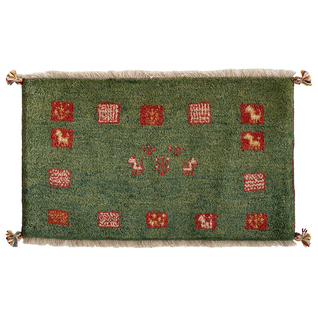 ギャッベ ペルシャ手織り絨毯 玄関マット 50×81cm – Persiadirect
