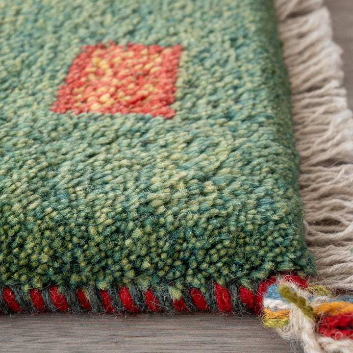 ギャッベ ペルシャ手織り絨毯 玄関マット 50×81cm – Persiadirect