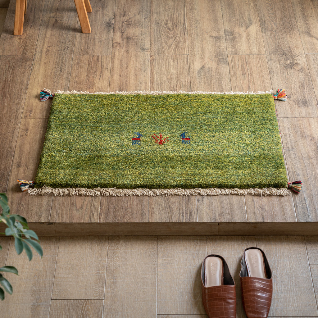 ギャッベ ペルシャ手織り絨毯 玄関マット 50×80cm – Persiadirect