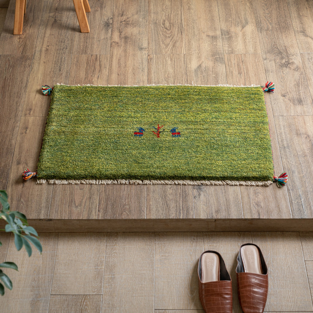 ギャッベ ペルシャ手織り絨毯 玄関マット 52×79cm – Persiadirect