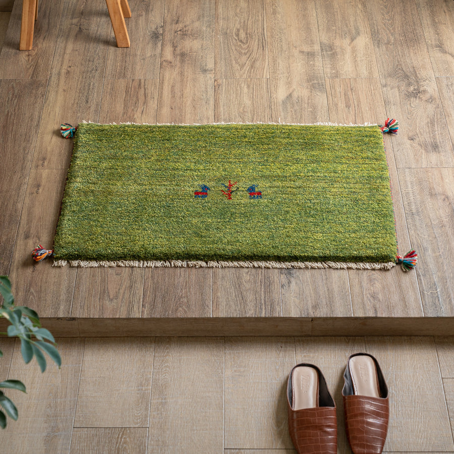 ギャッベ ペルシャ手織り絨毯 玄関マット 52×79cm – Persiadirect