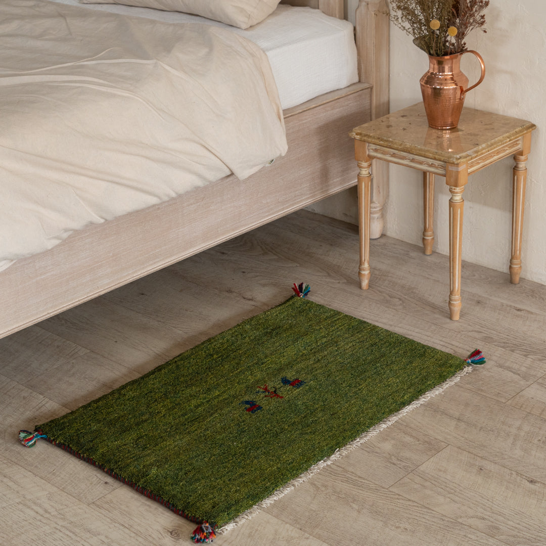 ギャッベ ペルシャ手織り絨毯 玄関マット 52×79cm – Persiadirect