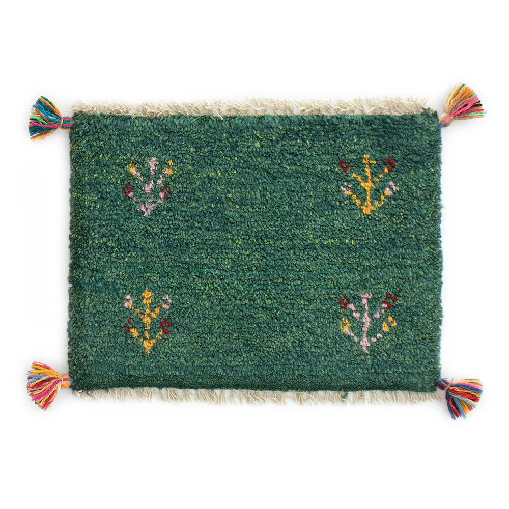 【ねむねむ】ギャッベ  座布団サイズ 約37cm x 37cm 3枚セット ギャッベ 座布団サイズ – Persiadirect