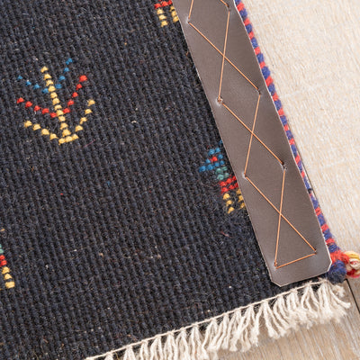 ギャッベ　ペルシャ手織り絨毯　座布団　２枚セット