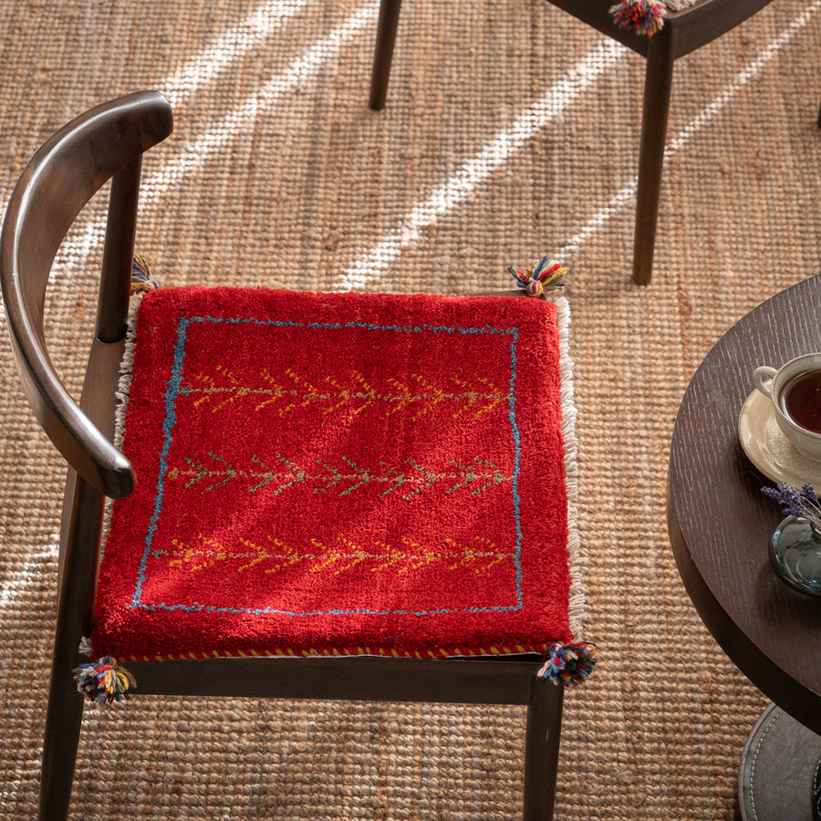 ペルシャ手織りギャッベ 約40×40cm 1枚 – Persiadirect