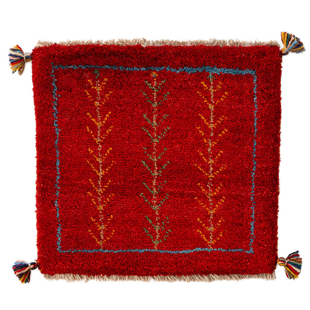 ペルシャ手織りギャッベ 約40×40cm 1枚 – Persiadirect