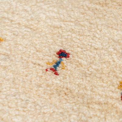 ギャッベ　ペルシャ手織り絨毯　座布団　40×41cm