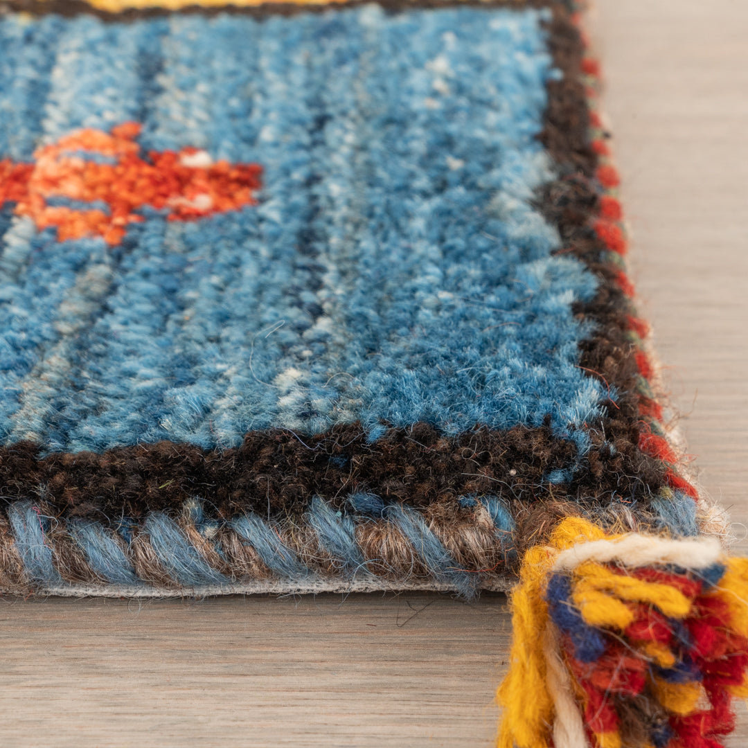 ギャッベ ペルシャ手織り絨毯 座布団 43×41cm – Persiadirect