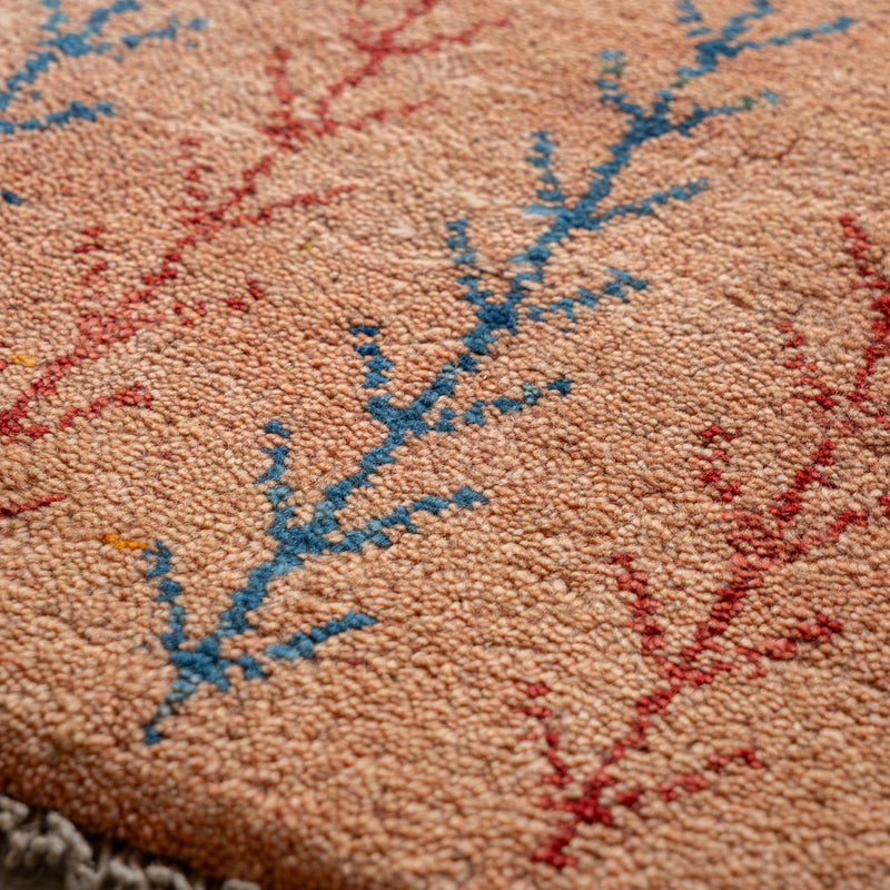 ギャッベ　ペルシャ手織り絨毯　座布団　41×39cm