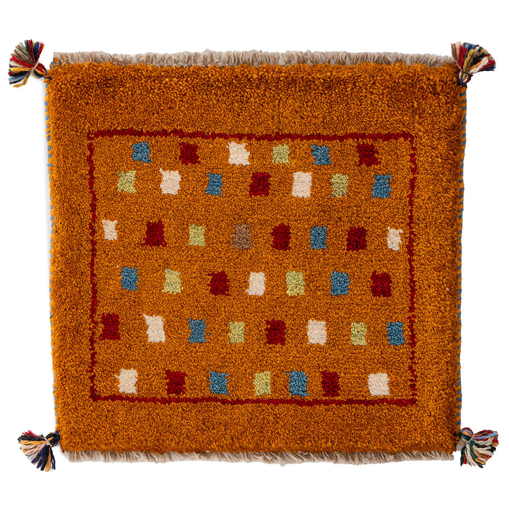 ペルシャ手織りギャッベ 約40×40cm 1枚 – Persiadirect
