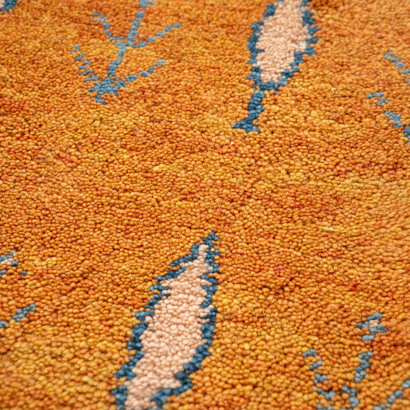 ギャッベ　ペルシャ手織り絨毯　座布団　43×36cm