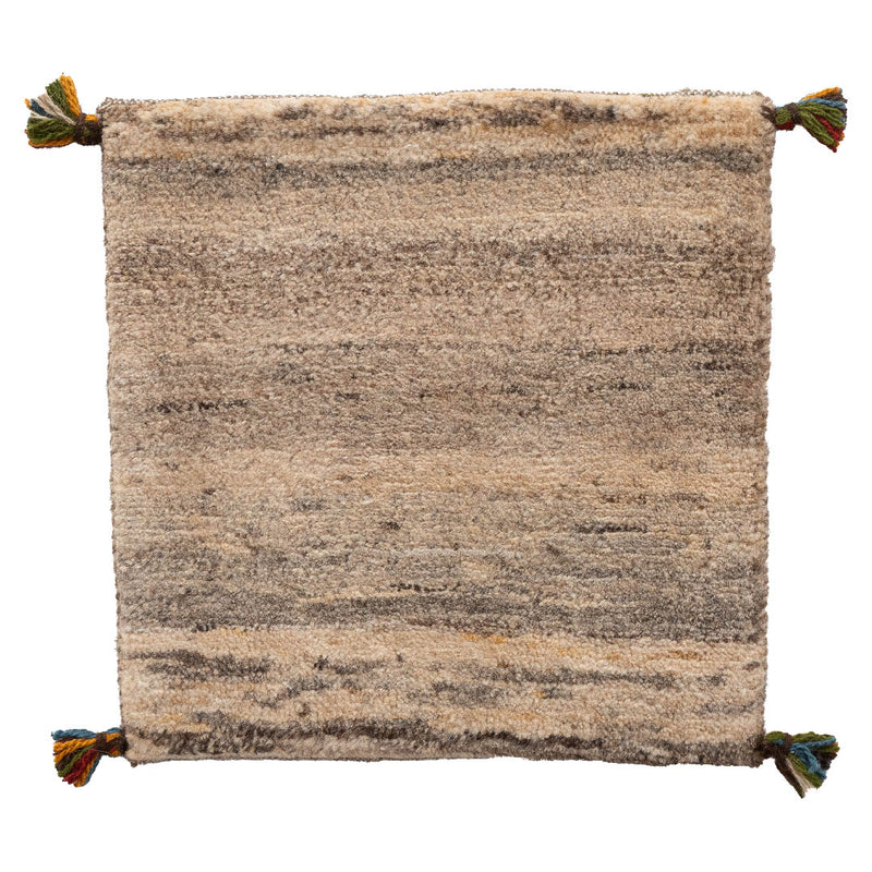 ギャッベ　ペルシャ手織り絨毯　座布団　40×40cm