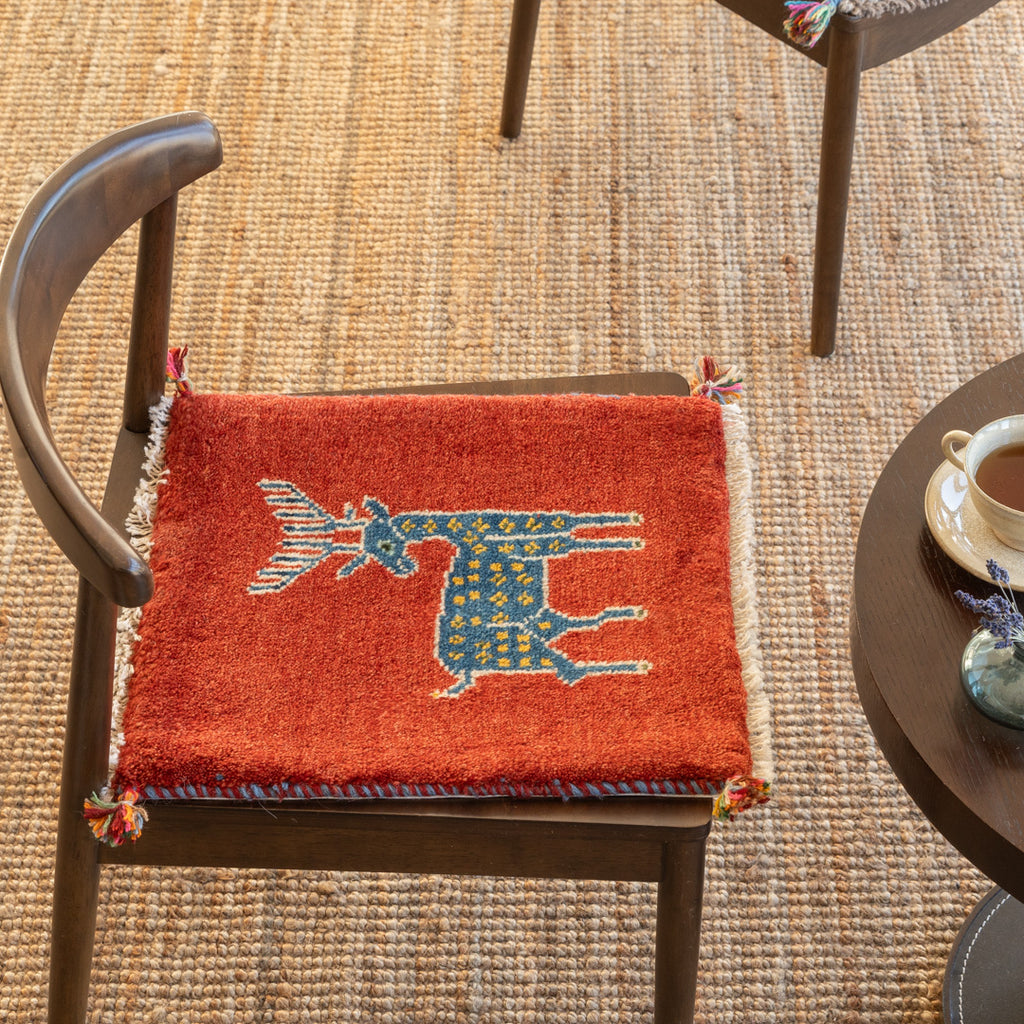 ギャッベ ペルシャ手織り絨毯 座布団 42×45cm – Persiadirect