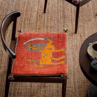 ペルシャ手織りギャッベ 約40×40cm 1枚 – Persiadirect