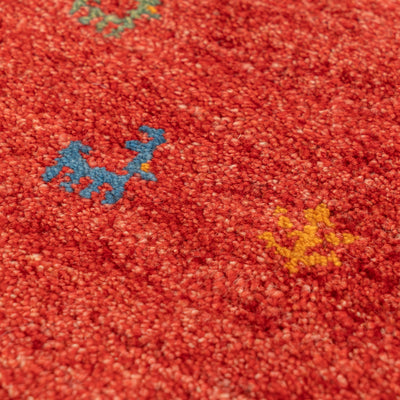 ギャッベ　ペルシャ手織り絨毯　座布団　43×43cm