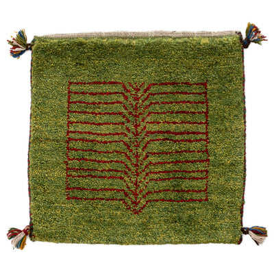 ギャッベ　ペルシャ手織り絨毯　座布団　45×45cm