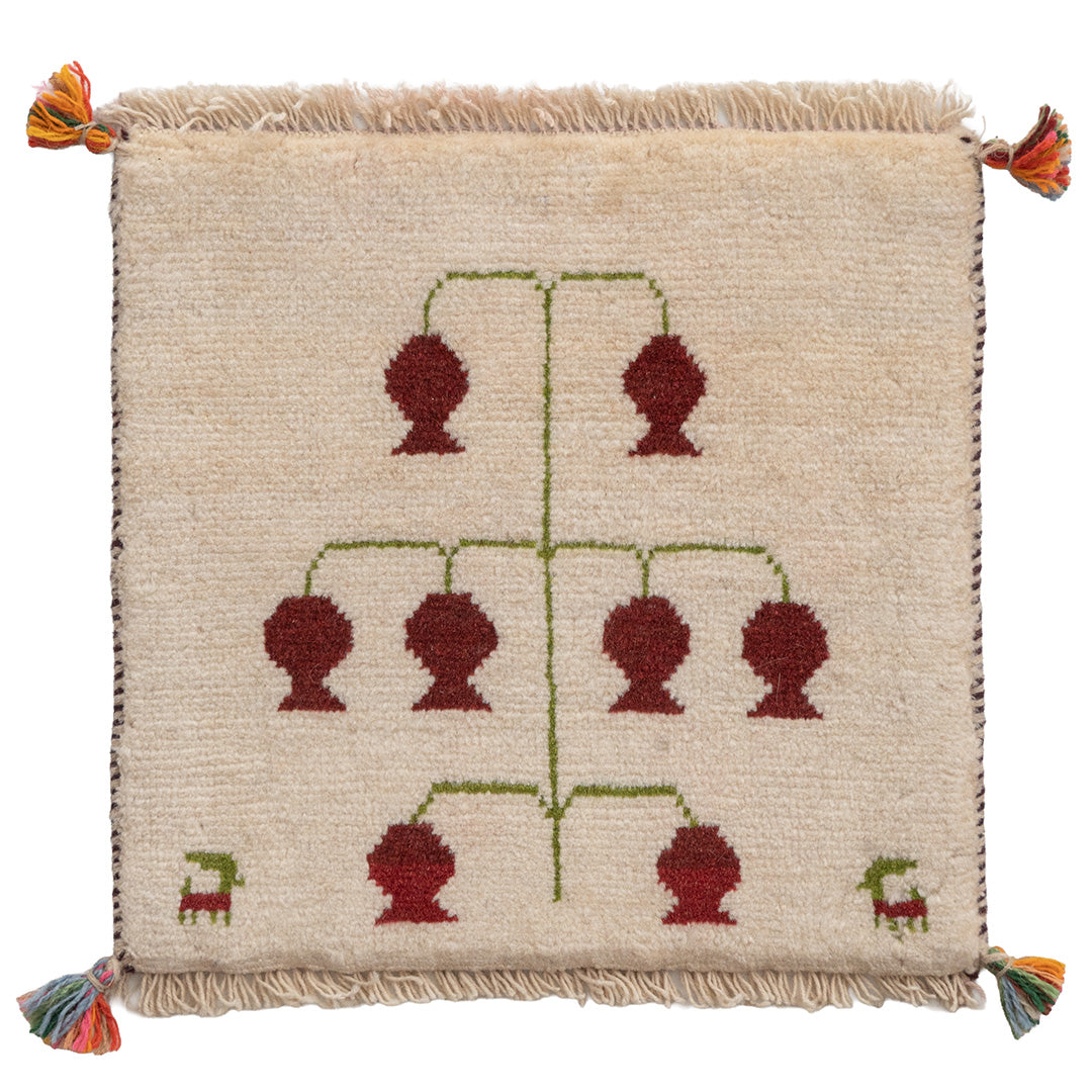 ギャッベ ペルシャ手織り絨毯 座布団 40×40cm – Persiadirect