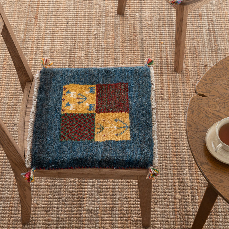 ギャッベ ペルシャ手織り絨毯 座布団 42×40cm – Persiadirect