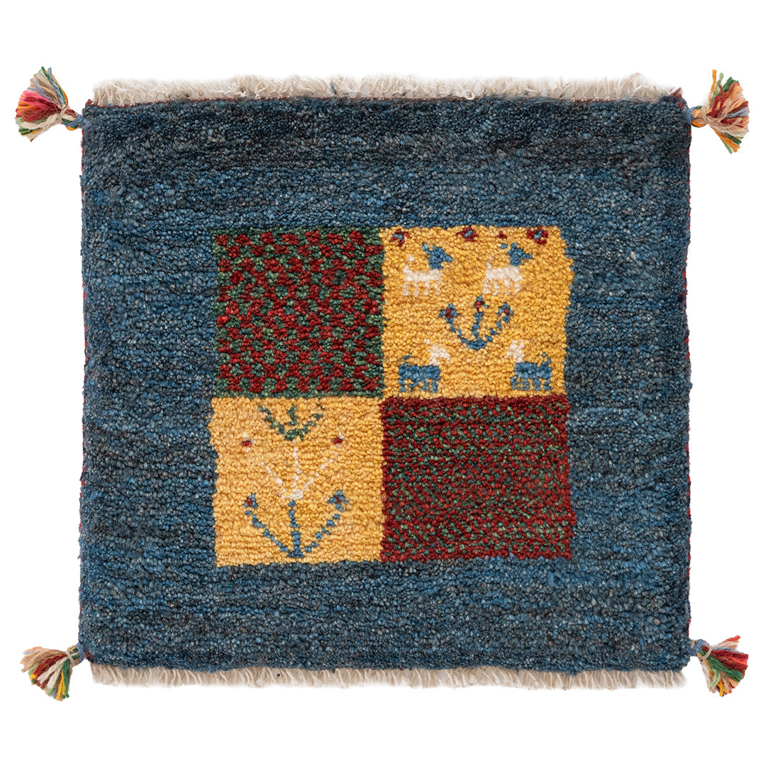ギャッベ ペルシャ手織り絨毯 座布団 42×40cm – Persiadirect