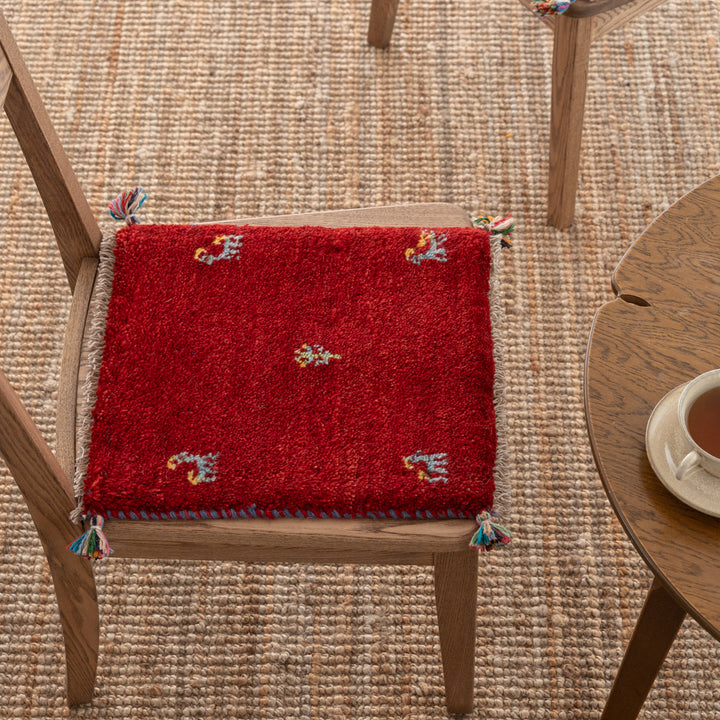 ギャッベ ペルシャ手織り絨毯 座布団 38×42cm – Persiadirect