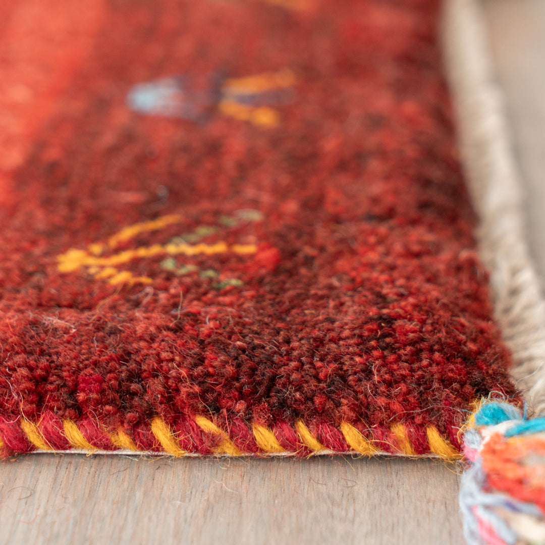 ギャッベ ペルシャ手織り絨毯 座布団 38×41cm – Persiadirect