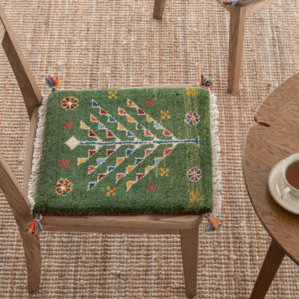 ギャッベ ペルシャ手織り絨毯 座布団 40×44cm – Persiadirect
