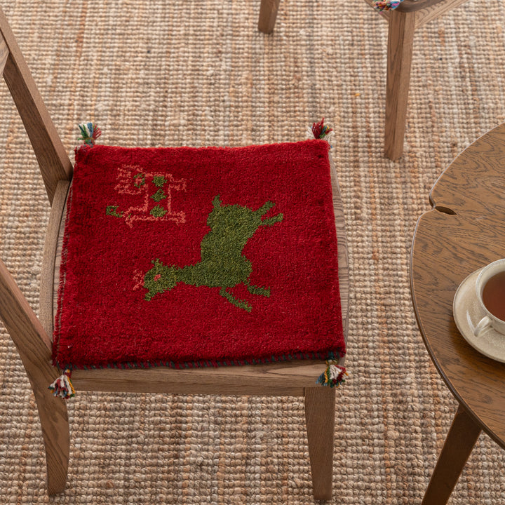 ギャッベ ペルシャ手織り絨毯 座布団 42×42cm – Persiadirect