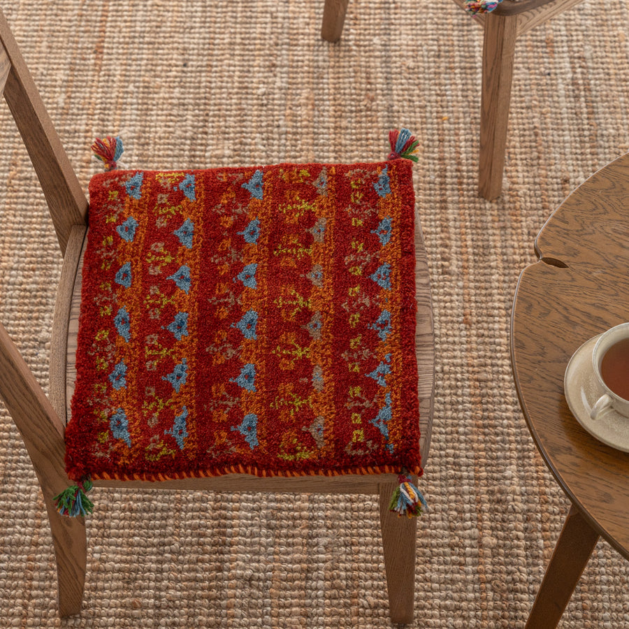 ペルシャ手織りギャッベ 約40×40cm 1枚 – Persiadirect