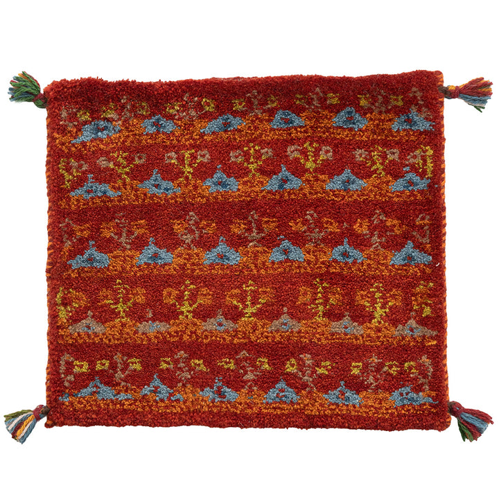 ギャッベ ペルシャ手織り絨毯 座布団 47×42cm – Persiadirect