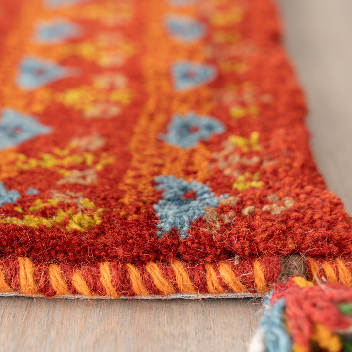 ギャッベ ペルシャ手織り絨毯 座布団 47×42cm – Persiadirect