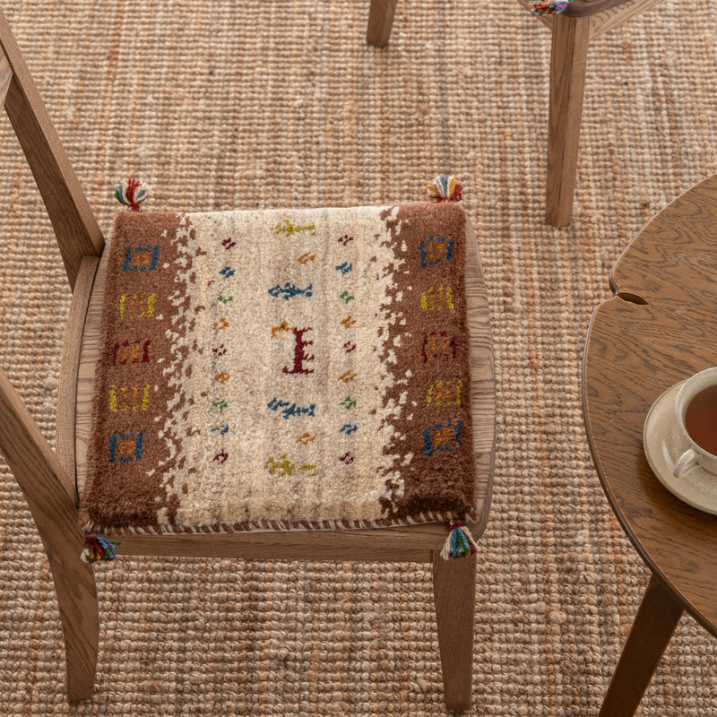 ギャッベ ペルシャ手織り絨毯 座布団 42×40cm – Persiadirect