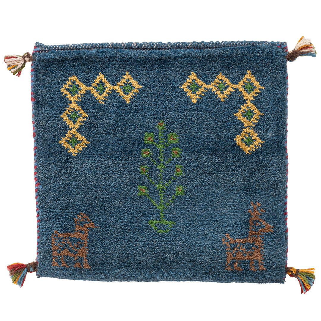 ギャッベ ペルシャ手織り絨毯 座布団 43×41cm – Persiadirect