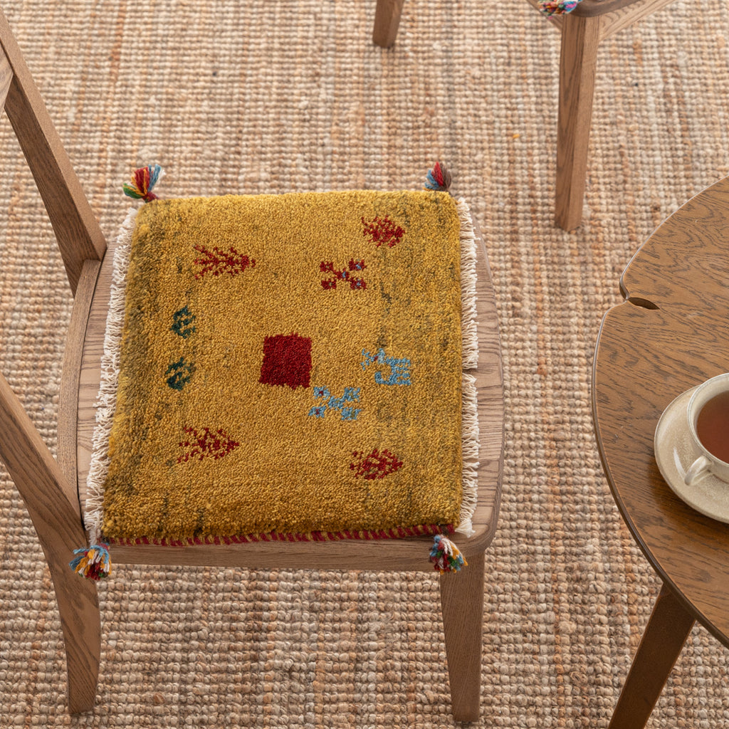 ギャッベ ペルシャ手織り絨毯 座布団 45×37cm – Persiadirect