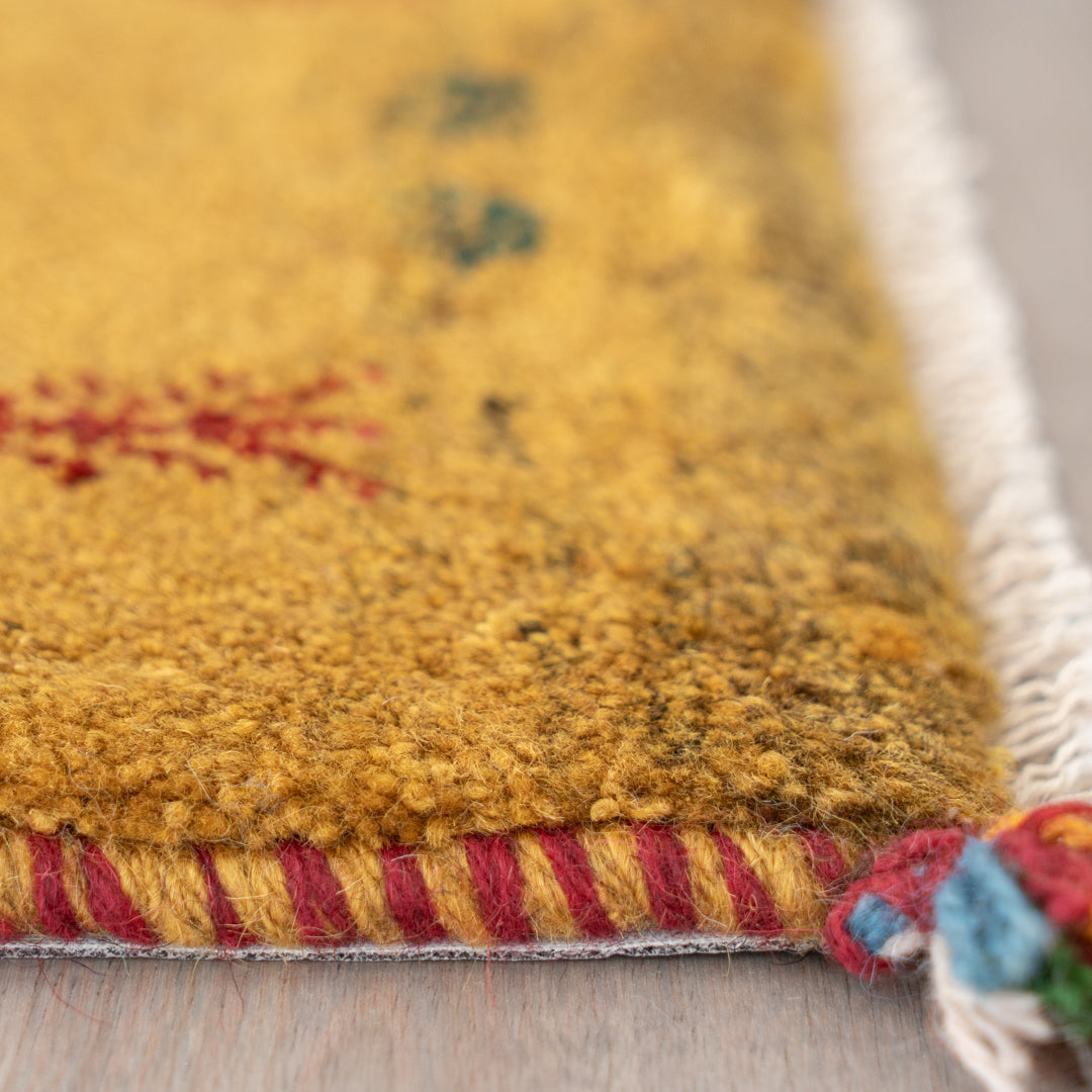 ギャッベ ペルシャ手織り絨毯 座布団 45×37cm – Persiadirect