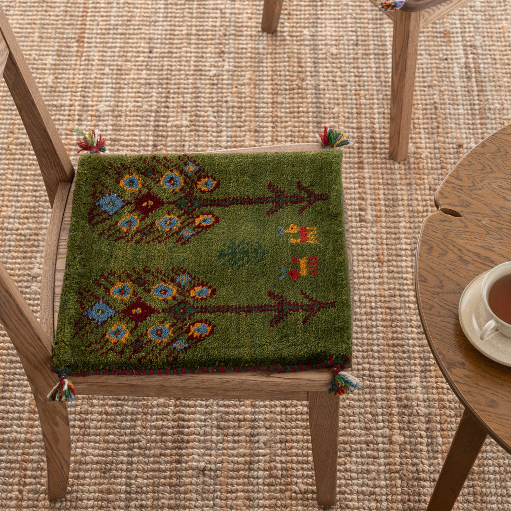 ギャッベ ペルシャ手織り絨毯 座布団 41×42cm – Persiadirect