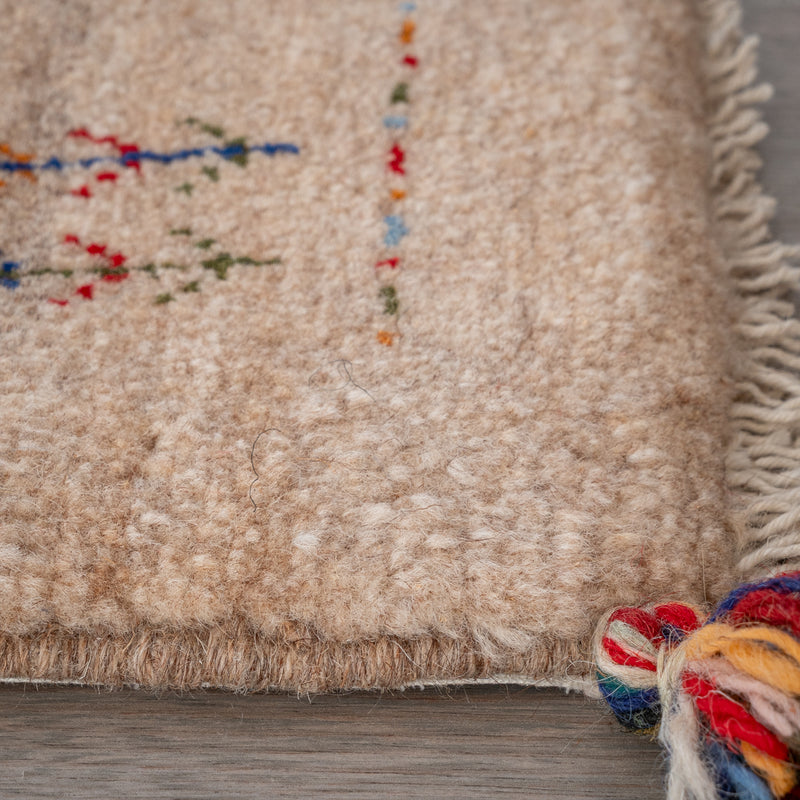 ギャッベ ペルシャ手織り絨毯 玄関マット 45×45cm – Persiadirect